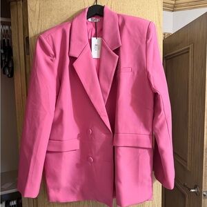 SLA The Label Bold Pink Double-Breasted Women's Blazer